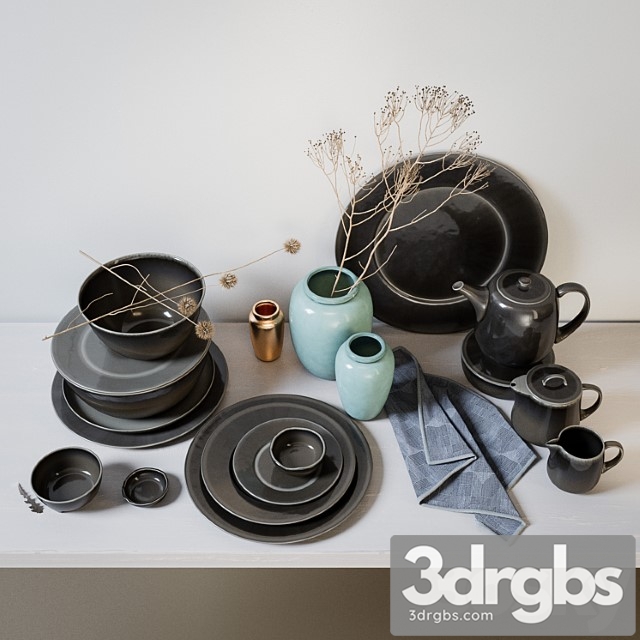 Broste copenhagen nordic coal ceramics 3dsmax Download - thumbnail 1