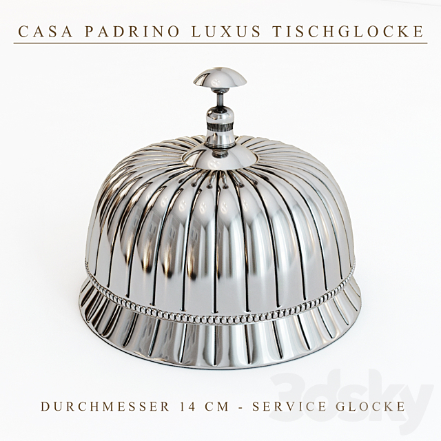 Casa Padrino Luxus Tischglocke 3ds Max - thumbnail 1