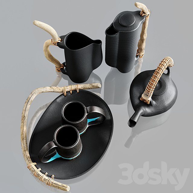 Ceramic Tableware 3DSMax File - thumbnail 3