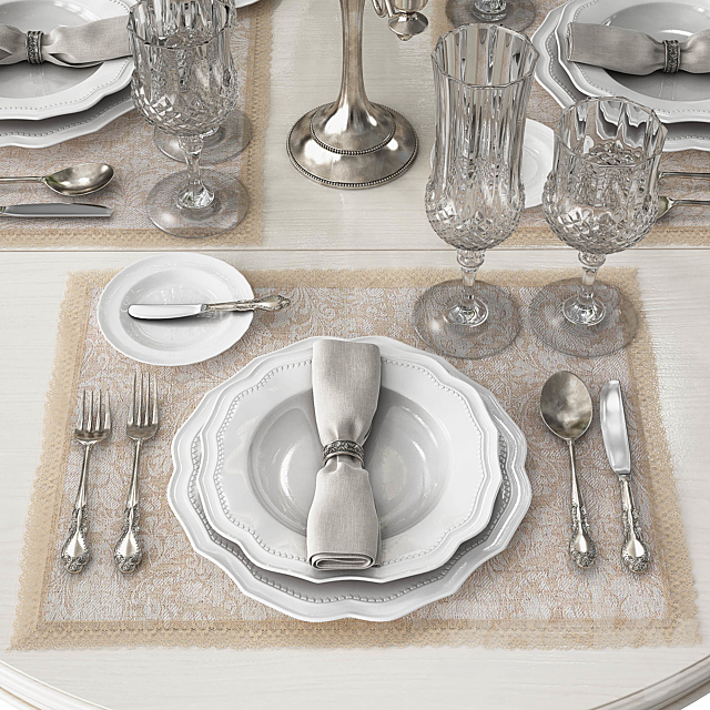 Classic Tableware 3ds Max - thumbnail 2