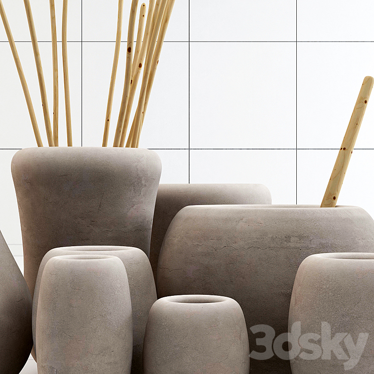 Clay dishes 3DS Max - thumbnail 2