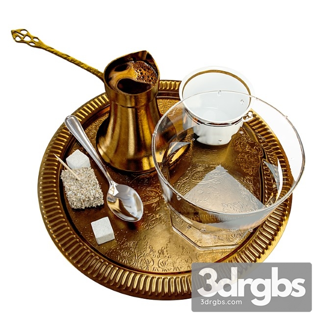 Coffe set 3dsmax Download - thumbnail 1