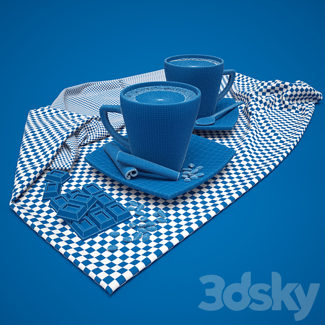 Coffee and chocolate 3DSMax File - thumbnail 2