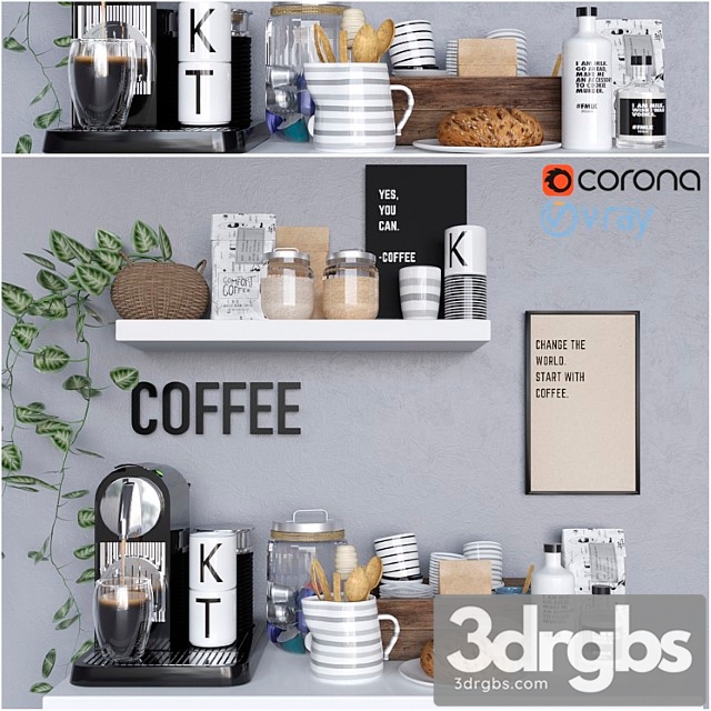 Coffee home bar 3dsmax Download - thumbnail 1