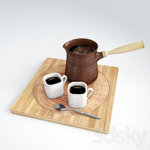 Coffee set 3DSMax File - thumbnail 1