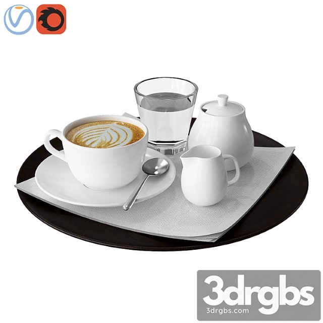 Coffee tray 3dsmax Download - thumbnail 1