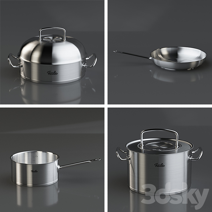 Cookware set Fissler Original Pro 3DS Max - thumbnail 2