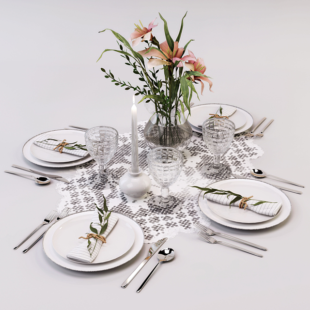 Country Table SET 3DSMax File - thumbnail 2