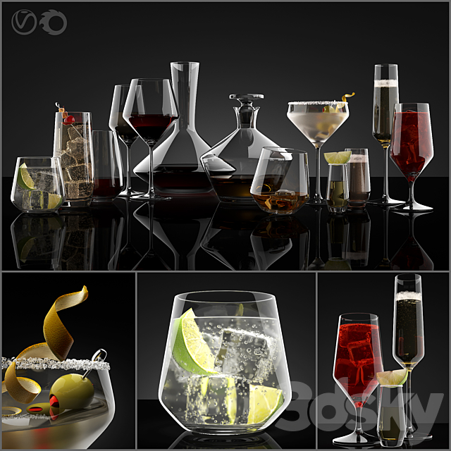 Crate & Barrel Tour Drinkware 3DSMax File - thumbnail 1