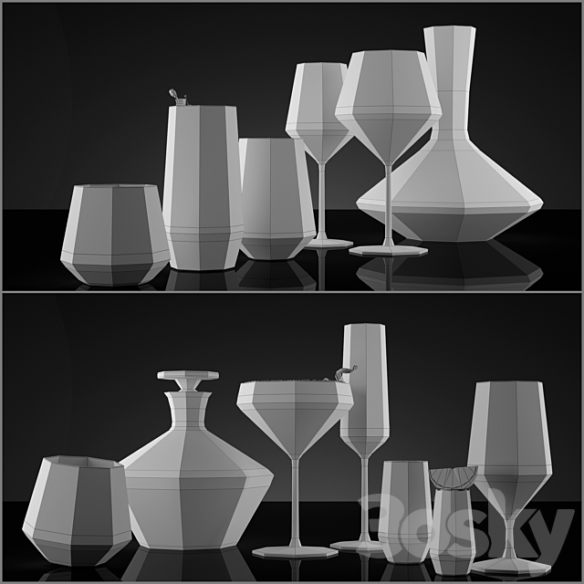 Crate & Barrel Tour Drinkware 3DSMax File - thumbnail 2