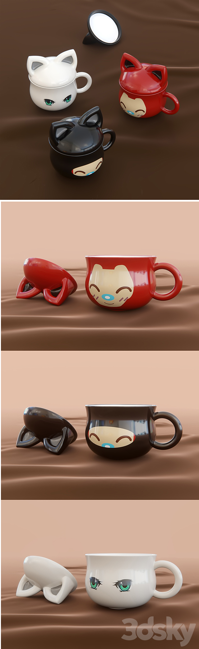 Cup anime 3DSMax File - thumbnail 2