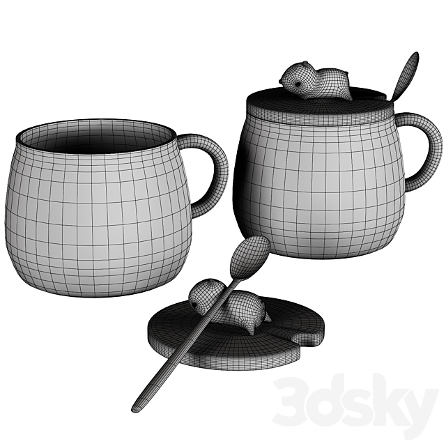 cup panda 3DSMax File - thumbnail 2