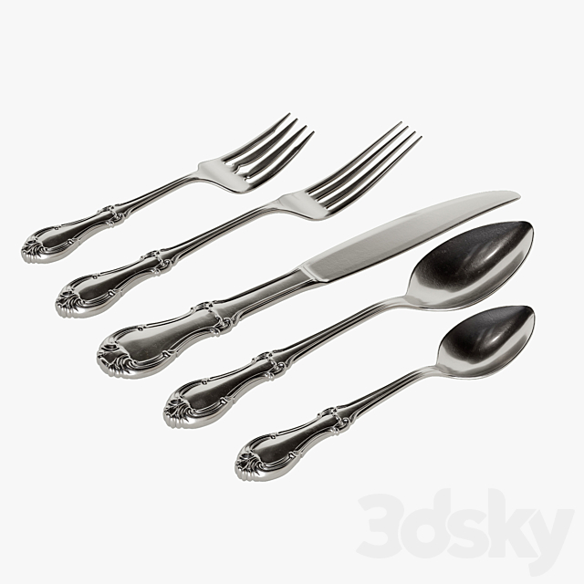 Cutlery 2 3DSMax File - thumbnail 2