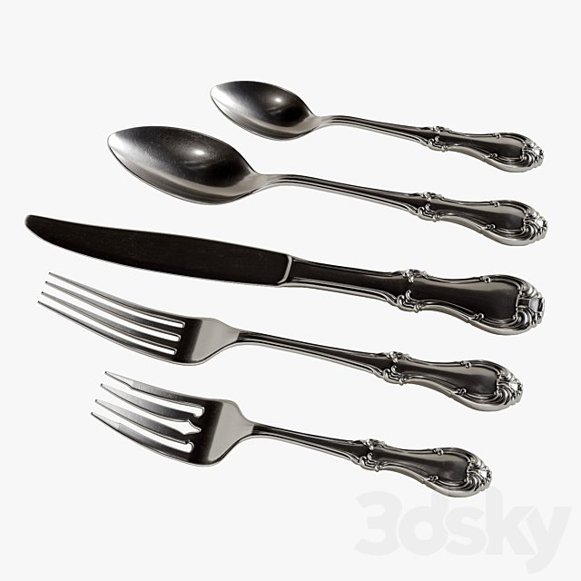 Cutlery 2 3DSMax File - thumbnail 3