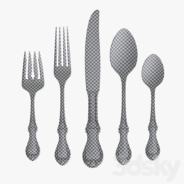 Cutlery 2 3DSMax File - thumbnail 7