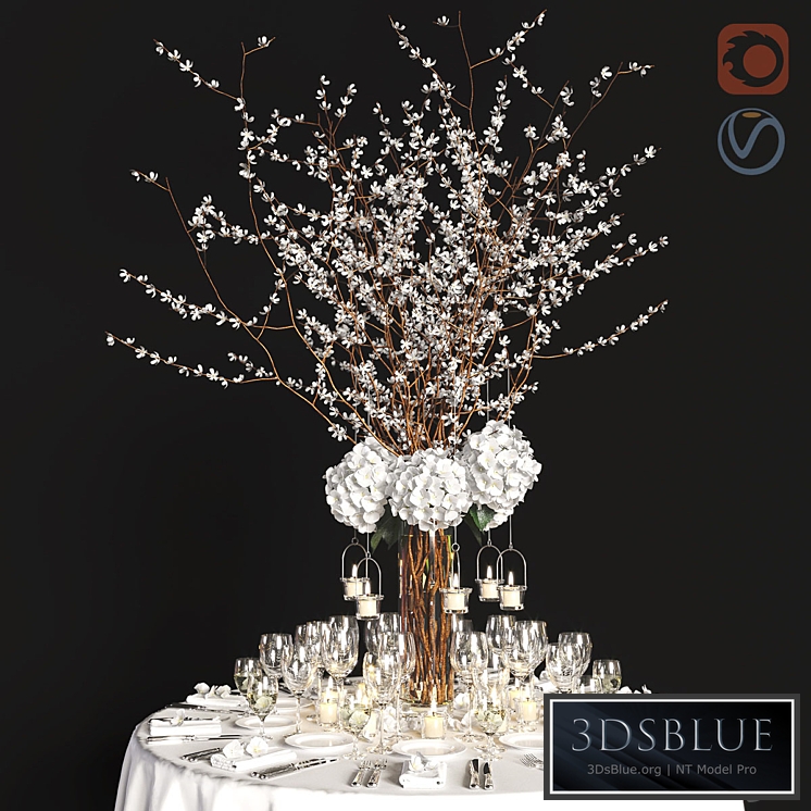 Decor for the festive table 3DS Max - thumbnail 3