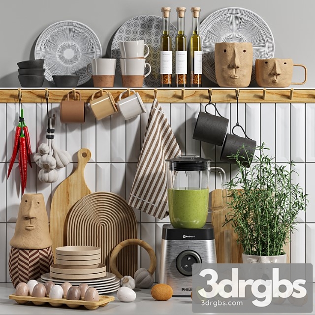 Decorative kitchen set 04 - thumbnail 1