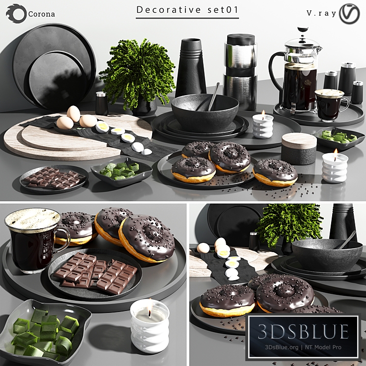 Decorative Set-01 3DS Max - thumbnail 3