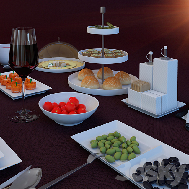 Dining Collections Loft by Rosenthal 3DSMax File - thumbnail 3