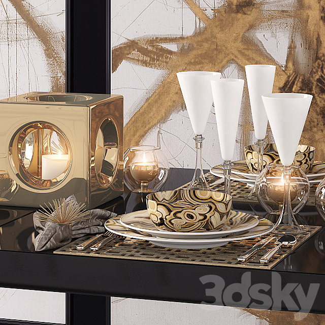 Dinnerware set 3DSMax File - thumbnail 3