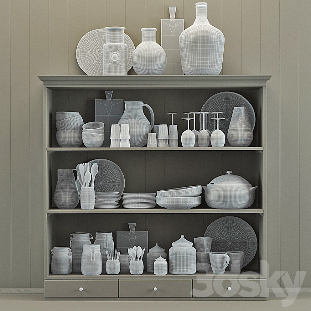 Dishes 3DSMax File - thumbnail 2