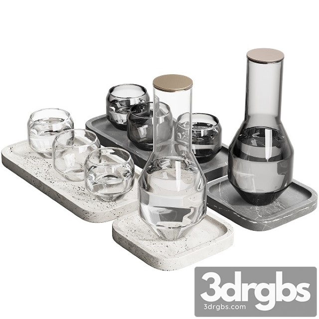 Dishes Decor Set 05 3dsmax Download - thumbnail 1