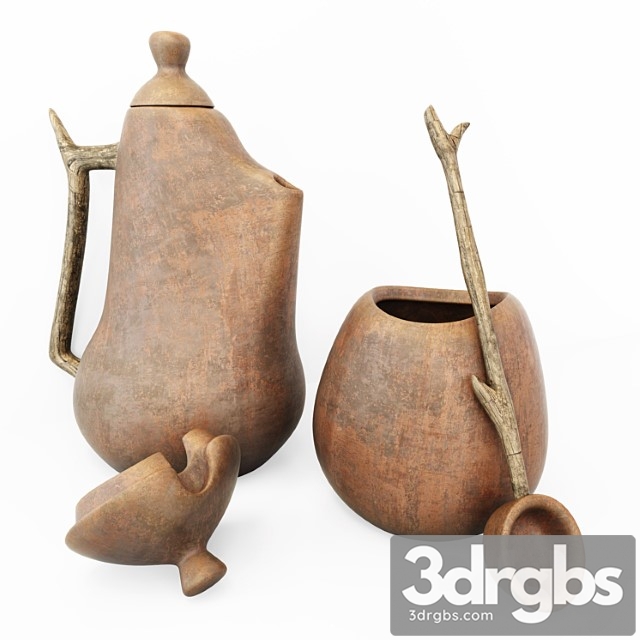 Dishes jug clay small n1 - thumbnail 1