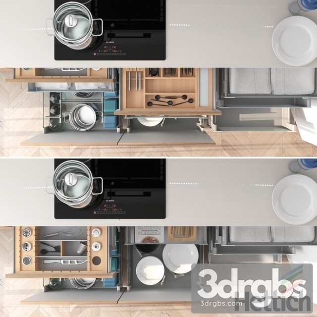 Drawers Their Filling 3dsmax Download - thumbnail 1