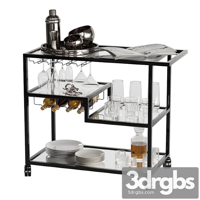 Drink bar cart set 3 - thumbnail 1