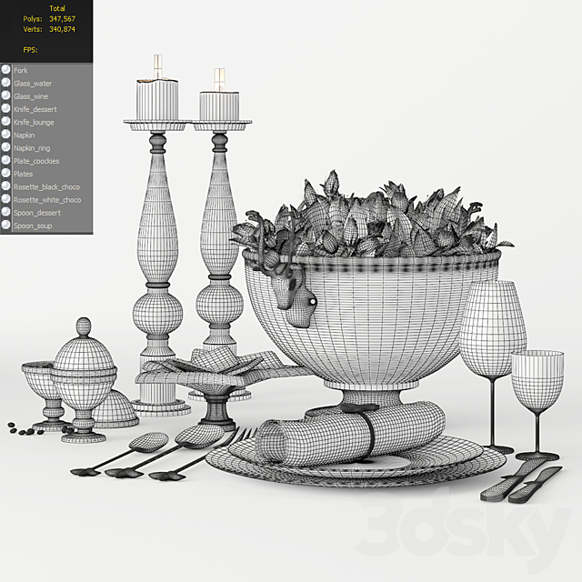 For your dining 3DSMax File - thumbnail 3