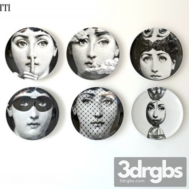 Fornasetti Tarelki 3dsmax Download - thumbnail 1