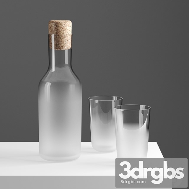 Frost glass and carafe by front for stelton - thumbnail 1