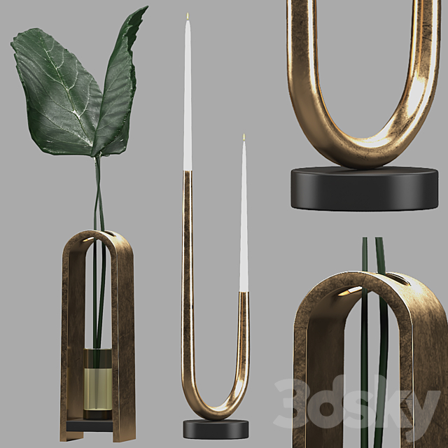 Gold_Design_Plate_Set 3DSMax File - thumbnail 4