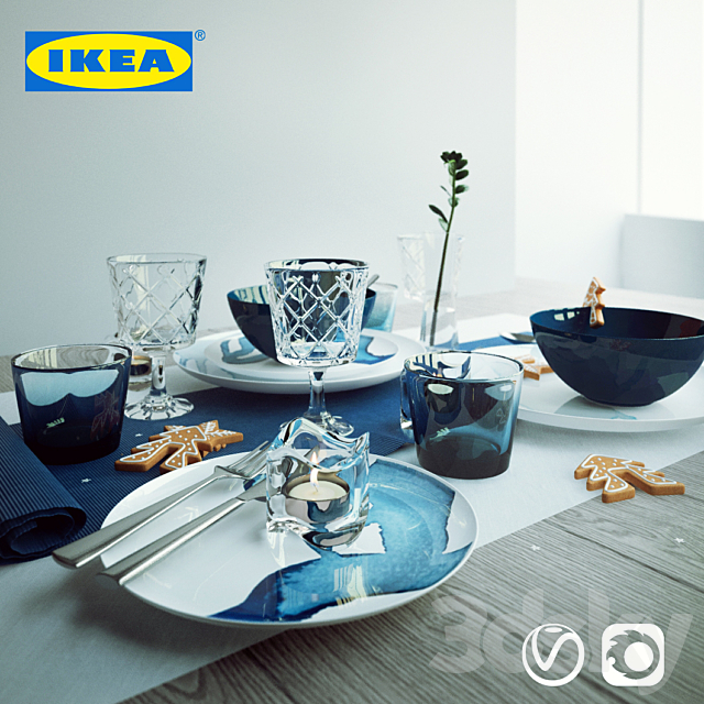 IKEA Serving set 1 3DSMax File - thumbnail 1