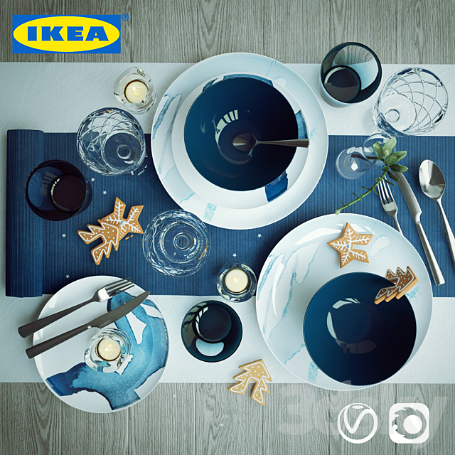 IKEA Serving set 1 3DSMax File - thumbnail 2