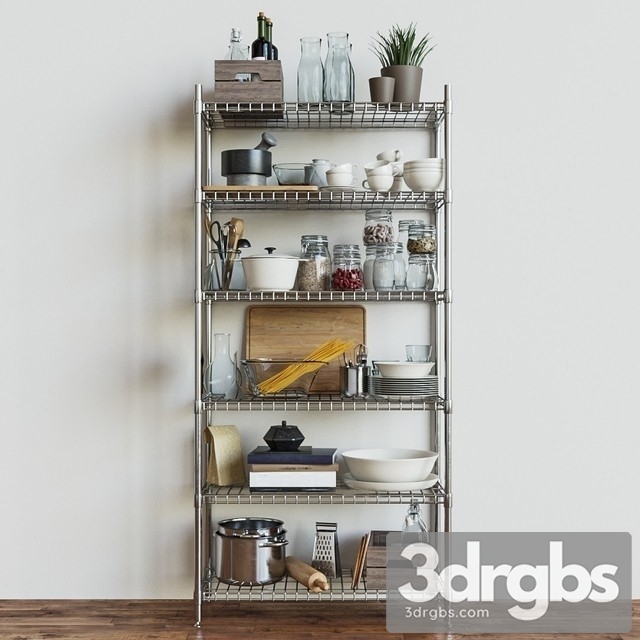 Ikea Shelves Section Omar 3dsmax Download - thumbnail 1