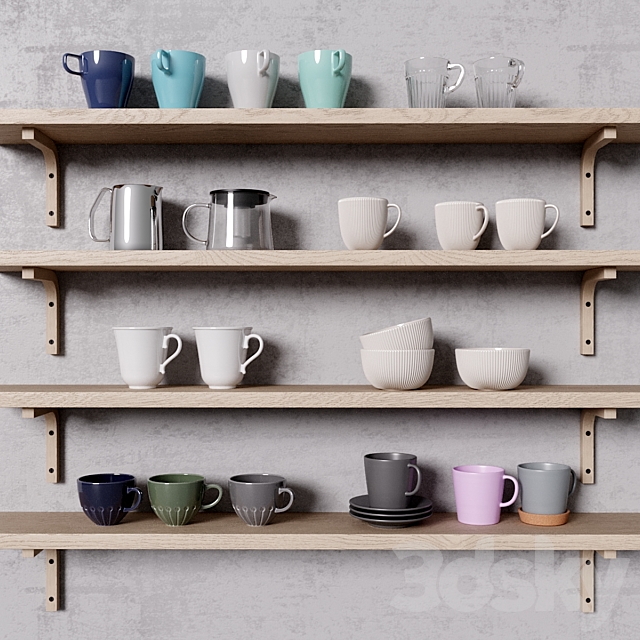 Ikea tea and coffee 3DSMax File - thumbnail 1