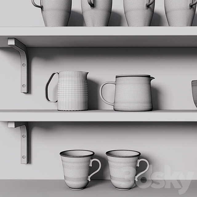 Ikea tea and coffee 3DSMax File - thumbnail 2