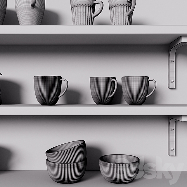 Ikea tea and coffee 3DSMax File - thumbnail 3