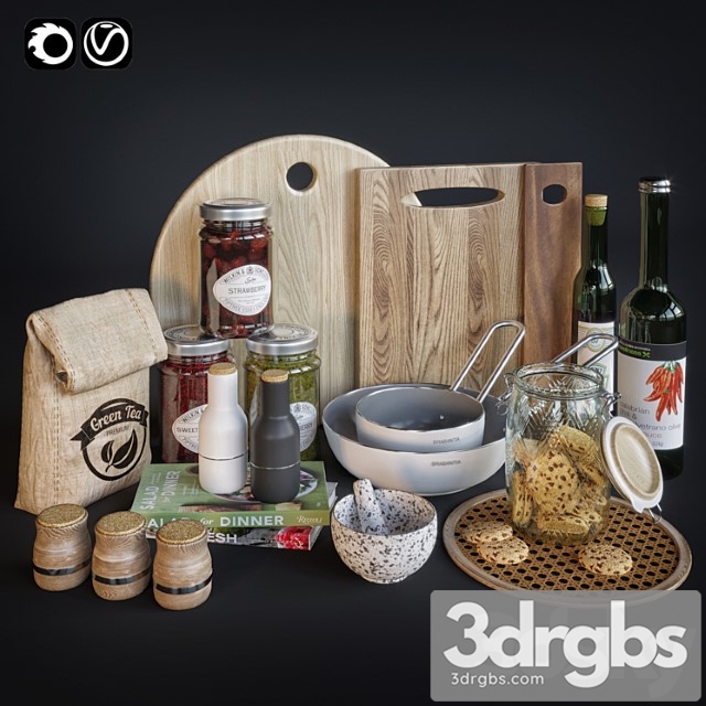 Kitchen accessorie 3dsmax Download - thumbnail 1