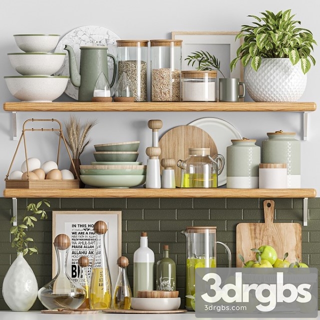 Kitchen Accessories 01 3dsmax Download - thumbnail 1