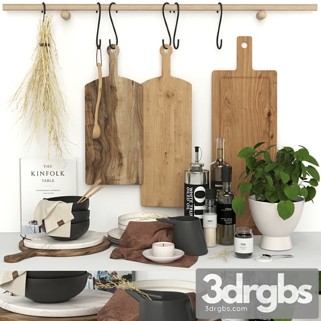 Kitchen Accessories 02 Decorative Set 17 1 3dsmax Download - thumbnail 1