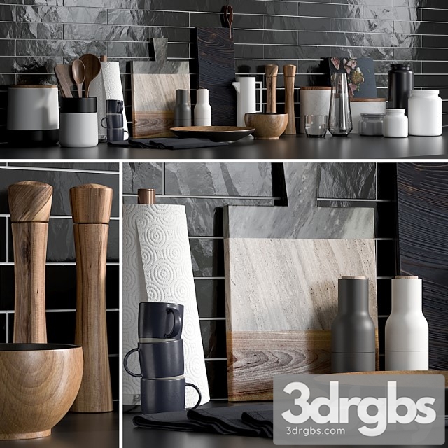 Kitchen accessories 1 3dsmax Download - thumbnail 1