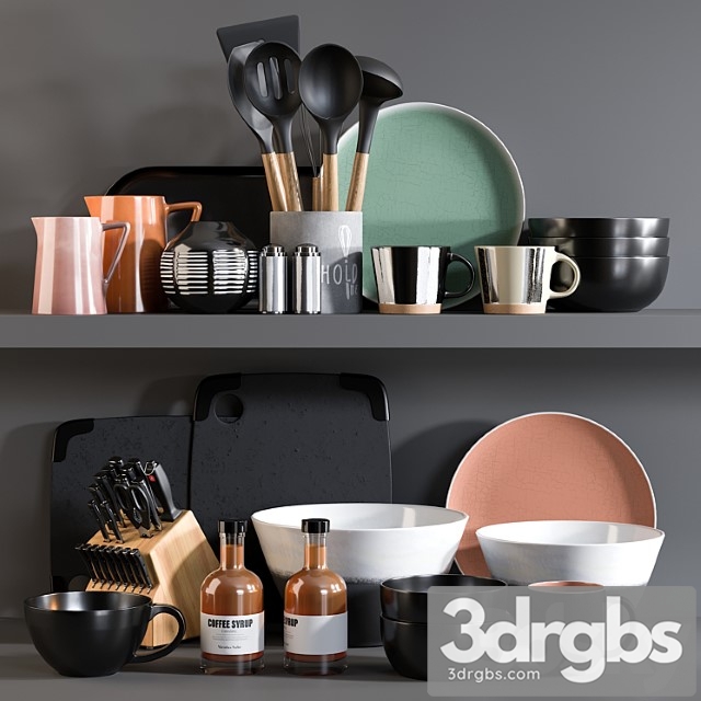 Kitchen accessories 12 5 3dsmax Download - thumbnail 1