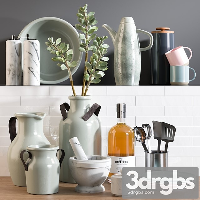 Kitchen accessories 14 5 3dsmax Download - thumbnail 1