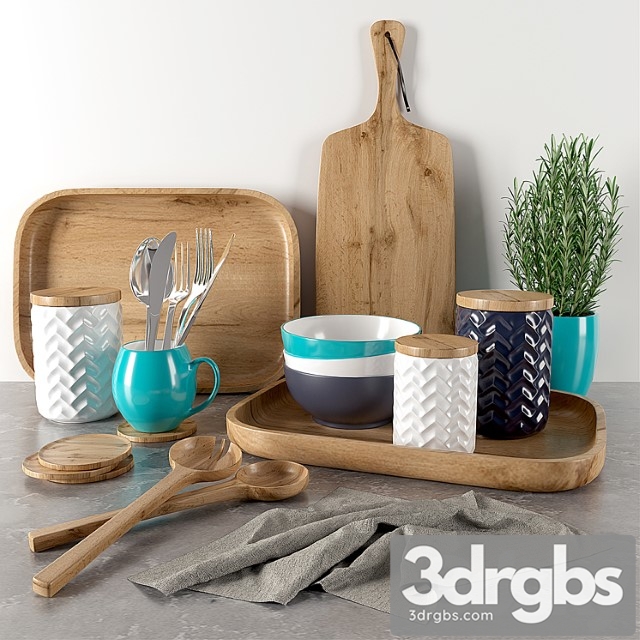 Kitchen accessories 2_3 3dsmax Download - thumbnail 1