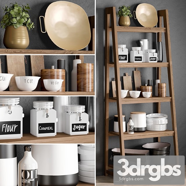 Kitchen accessories 6 3dsmax Download - thumbnail 1