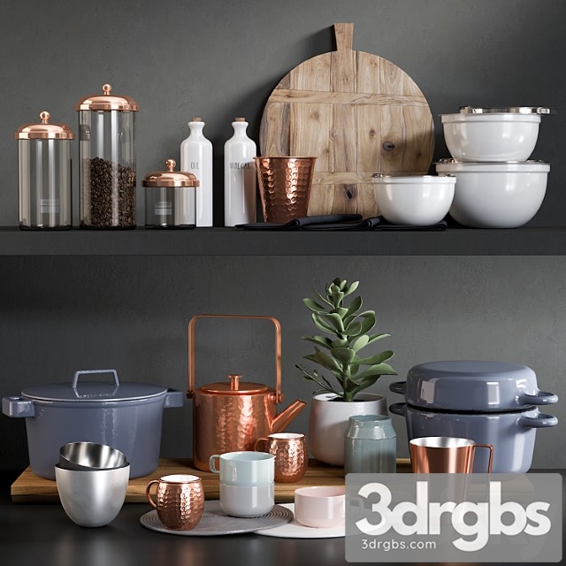 Kitchen accessories 8 3dsmax Download - thumbnail 1