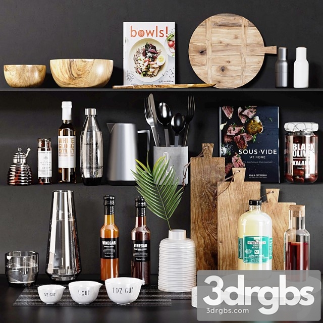 Kitchen accessories 9 3dsmax Download - thumbnail 1