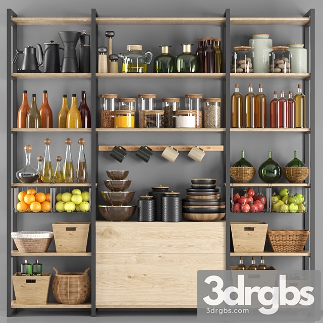 Kitchen Accessories012 Pantry 3dsmax Download - thumbnail 1